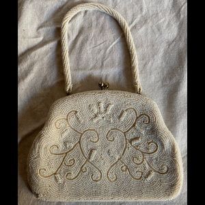 Petite Vintage Seed Pearl Like Purse Diamond Clasp